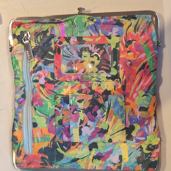 HOBO international Lauren leather wallet kisslock clutch - Picture 3 of 8